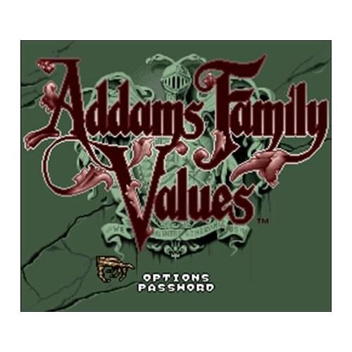 Addams Family Values USA Version 16 bit Big Gray Game Card For NTSC Game Player