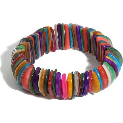 38 Styles New Bohemia Handmade Stone Shell Adjustable Bracelet Bangles Jewelry for Women Female Boho Stone Bracelet Jewelry