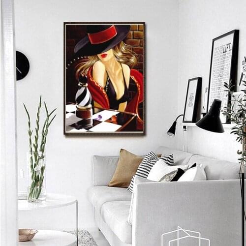 5D DIY Diamond Painting Full Square/Round 3D Diamond Embroidery Sexy Women Pictures of Rhinestones Mosaic Home Decoration FG2028