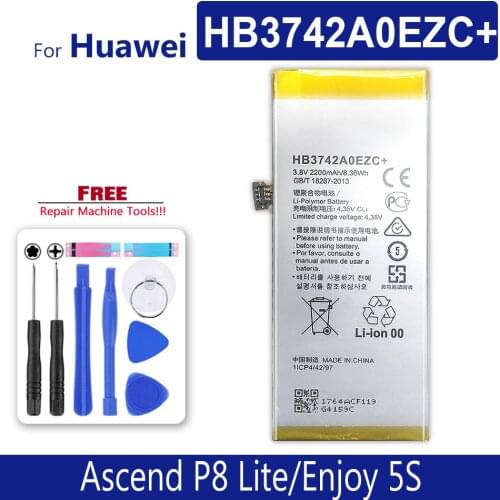 2200mAh HB3742A0EZC+ Battery for Huawei Ascend P8 Lite GR3 2016 TAG-L21 L22 L23 L01 L03 L13 ALE-L21 ALE-L23 ALE-L02 UL00 Battery
