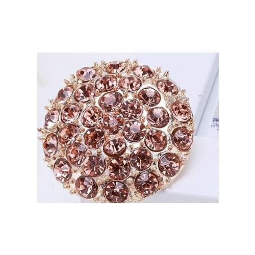 Free shipping 10pcs/lot Champagne Coat sweater rhinestone buttons high-grade metal mink button black suit clothing buttons