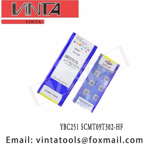 Free shipping high quality YBC251 SCMT09T302-HF cnc carbide turning inserts