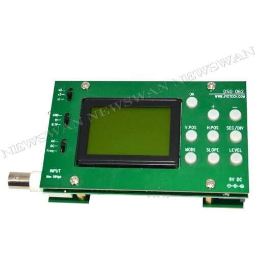 Hot Sale Mini LCD Digital Electronic Oscilloscope DIY Kit 1M Banwidth 2Msps Real-time Sampling Rate Oscilloscopes Instrument
