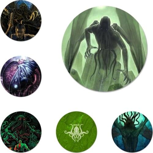 Cthulhu sleeping God Icons Pins Badge Decoration Brooches Metal Badges For Clothes Backpack Decoration 58mm