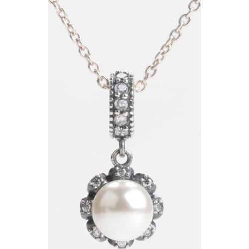 S925 Sterling Silver New Fashion And Shining Pearl Pendant Charms Jewelry