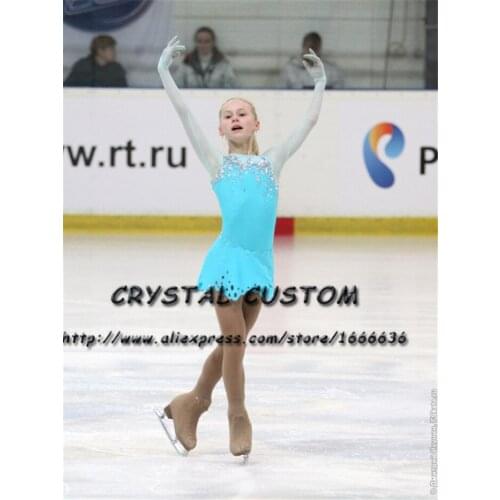 Custom Girls Figure Skating Dresses Graceful New Brand Ice Skating Dresses For Competition DR4364