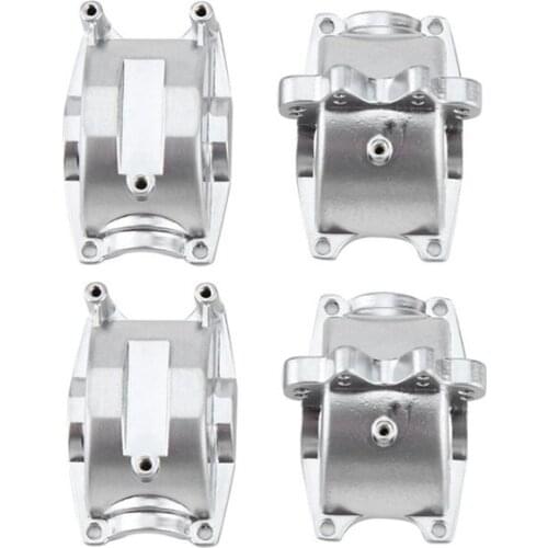 2Pcs Aluminum Front and Rear Gear Box Set for WLtoys 1/18 RC Car A959 A959B A969 A969-B A979 K929 Upgrade Parts