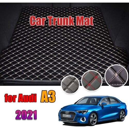 The Trunk Cargo Leather Liner Car Boot Liner Cargo Compartment Floor Carpet Mud Kick For Audi A3 2021
