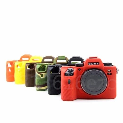 Soft Silicone Rubber Camera Protective Body Case Cover For Sony A7 III A7RIII A7III A7M3 A7R3 / A9 Camera Bag