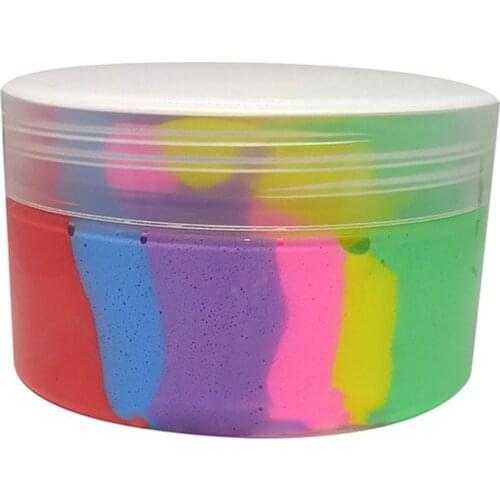 OCDAY 6 Color Rainbow Fluffy Slime Clay Plasticine Stress Relief Toy Light Clay Air Dry DIY Soft Playdough Creative Handgum Toys