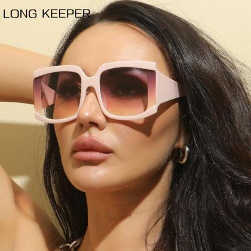 Oversized Square Sunglasses Women Fashion Brand Big Frame Sun Glasses Ladies Vintage Gradient Female Glasses Oculos Feminino