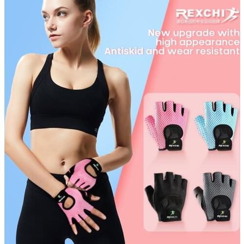 Professional Gym Fitness Gloves Power Weight Lifting Women Men Crossfit Workout Bodybuilding Half Finger Hand Protector Drop