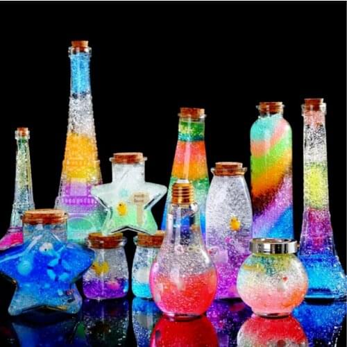 Sale 200Pcs Pearl Shaped Crystal Soil Kids Toy Water Growing Up Water Ball Beads Wedding Home Party Decor Plant Potted Oranment