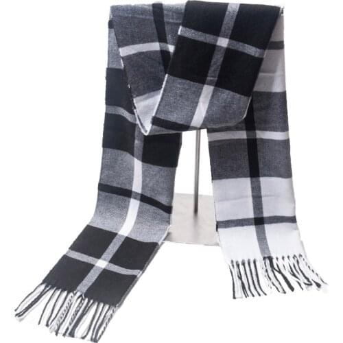 Fashion Women Warm Classic Lattice Scarves Casual Popular Cashmere Couple Plaid Winter Men Business Unisex Muffler Soft Shawl