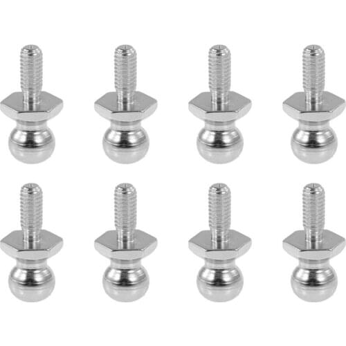 8pcs Remote Control Toys Replace Accessories Round Ball Head Screw Rod Holder Set Long Life for RC Crawler Car/Boat