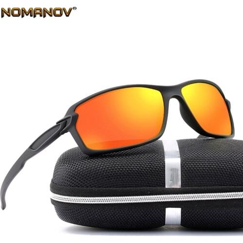 Sports Tr90 Ultralight Mirror Red Black Silver Lenses Polarized Sun Glasses Polarized Sunglasses