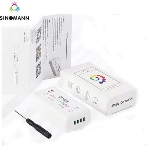 SP105E Bluetooth WS2811 WS2812B Led Music Controller SP107E SK6812 RGB/RGBW APA102 SP110E WS2801 Pixels Led Strip Leds DC5V-24V