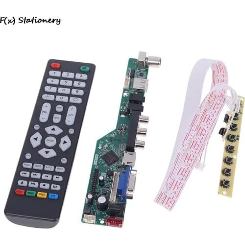 T.V53.03 Universal LCD TV Controller Driver Board V53 Analog TV TV/AV/PC/HDMI/USB Media Motherboard