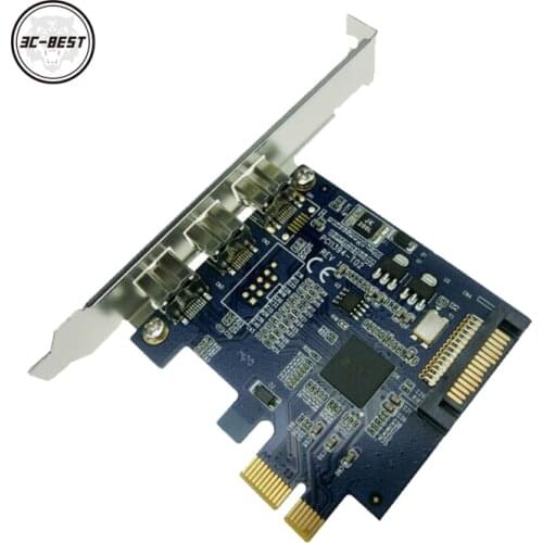 External 1394B PCIe card Firewire 800 IEEE1394B PCI EXPRESS Converter Card PCIT1301