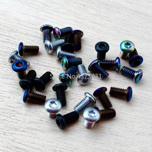 10pieces Folding Shank Plum Screw Back Folder Folding Knife Screw Knife Clip Plum Nail T6 Plum Head Screw DIY Tool Screw Rivet