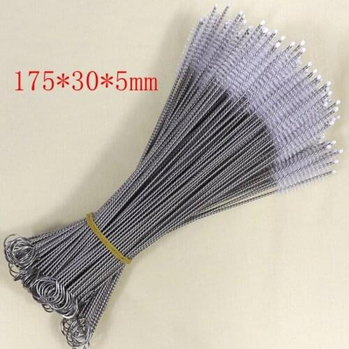 10000pcs/lot Fedex DHL Free shipping 7 Inch / 175mm Stainless steel straws cleaning brush Bottle brush