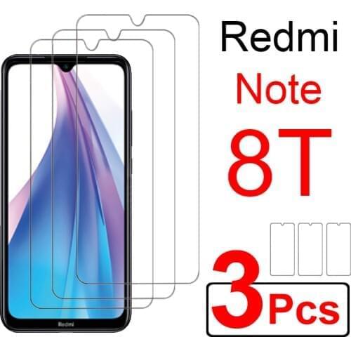 3pcs Note8t protective glass on for xiaomi redmi note 8t t8 screen protector kisomi note8 8 t pro temper film protection glass