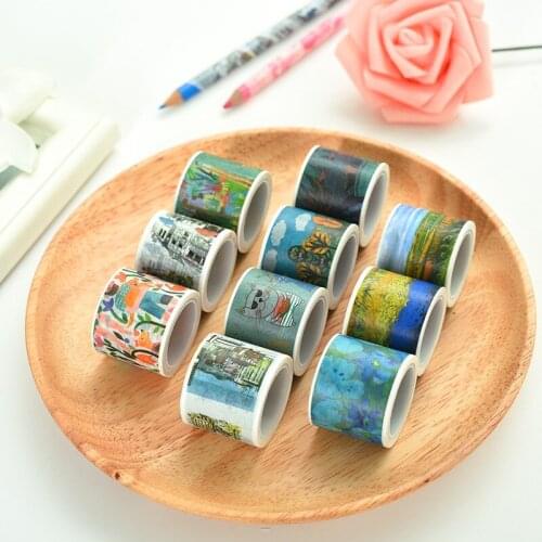 30mmx5m painting washi tapes color Dividing Stickers border masking adhesive paper washi tape DIY Scrapbooking Hand account