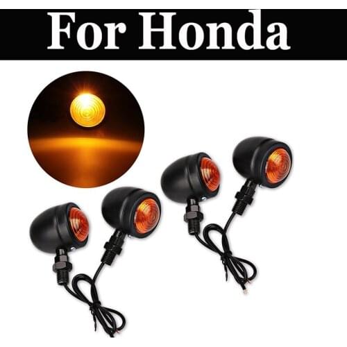 4pcs/Set Motorbike Turn Signals Lamp Mark Lihgt Indicator For Honda Nt 650 Bros 650v Ntv650 Silver Wing Valkyrie Interstate
