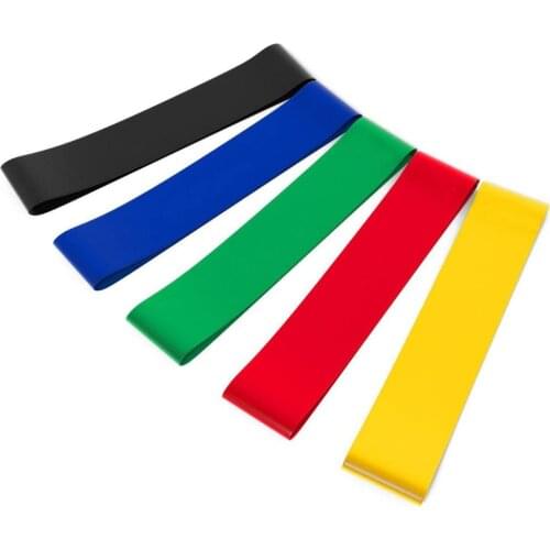 5 Colors Yoga Resistance Rubber Bands Indoor Outdoor Fitness Equipment Pilates Sport Training Workout Elastic Bands