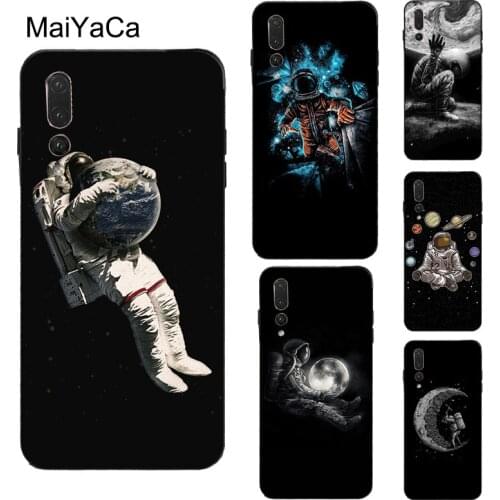 MaiYaCa Space Astronaut illustration Case For Huawei Honor 10i 7A Pro 7C 8A 8C 8S 8X 9X 9 10 Lite 20 Pro Nova 5T Y6 Y9 Y7 2019