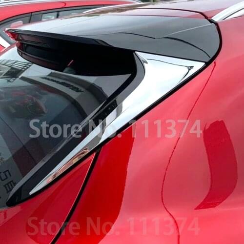 Chrome Spoiler Wing Cover Tailgate Window Trim for Mazda CX30 CX-30 DM 2020 2021 Protection Car Accessories