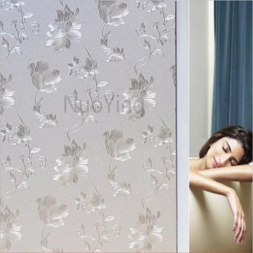 Privacy Film Frosted Anti-ultraviolet Vinyl Matte Self-adhesive Decorative Film Opaque Window Sticker Shutter Window