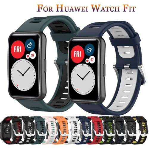 Soft Silicone Band For Huawei Watch Fit Strap 2021 Colorful bracelet replacment Accessories correa For Huawei Watch Fit Strap