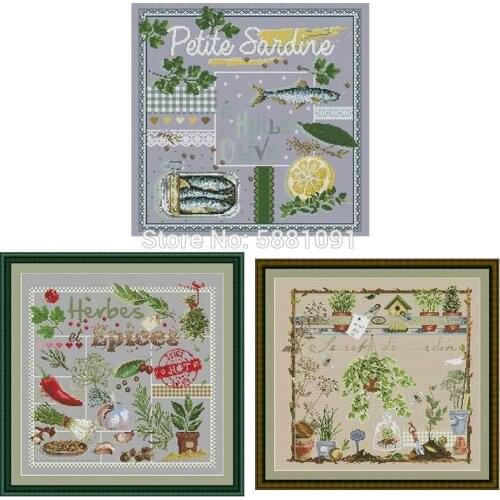 Lafite series 5 patterns Counted Cross Stitch 11CT 14CT DIY wholesale Chinese Cross Stitch Kits Embroidery Needlework Sets