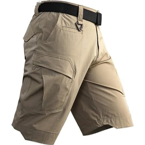 2019 NEW Summer Tactical Shorts Men Cargo Shorts Quick Drying Lightweight Army Combat Shorts Outdoor Military Shorts-E