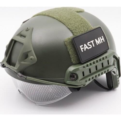 Airsoft Helmet Military Fast Tactical MH Helmet With lens goggles CS Sports Jumping Airsoft Accessories Helmet With Glasses