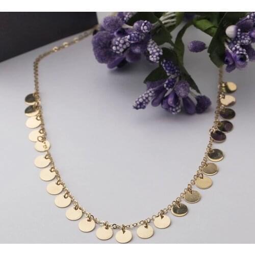 Symbol Gold Sequin Gold Necklace Pendent Model Accessory Jewelry Choker Gift Elegant Charms Multi-Piece Magnificent Brillant