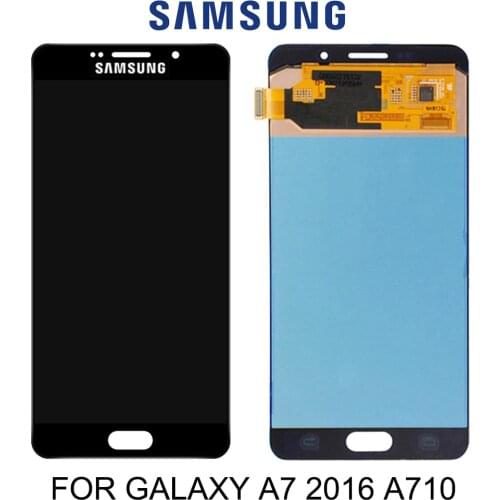 TFT Sensor Replacement LCDs For Samsung Galaxy A7 2016 A710 A710F A710M Phone LCD Display Touch Screen Digitizer Assembly