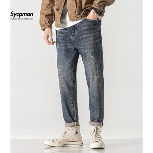 Мужские джинсы SYCPMAN China At AliExpress