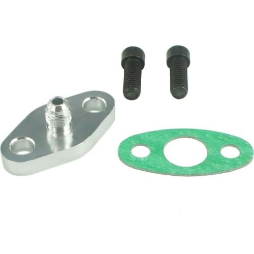Turbo Oil Feed Inlet Flange Gasket Adapter 4AN Fitting T3 T4 T35 T04 Turbo fitting TT100755-TF004