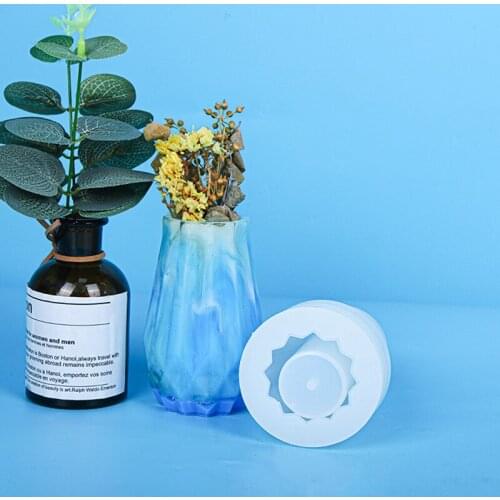 Vases Silicone Mold Concrete Flower Pot Vase Mold Resin Casting Molds For DIY Crafts Home Decorative Mould New 2021