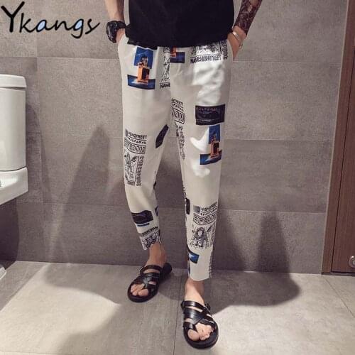 High Waist Cool Anime Print Pants Joggers Women Cargo Pants Women Vintage Streetwear Hip Hop Ladies Pants Harajuku Trouser 2020