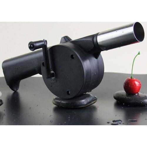 10pcs 25*8cm Outdoor Cooking BBQ Fan Air Blower For Barbecue Fire Bellows Hand Crank Tool Picnic Camping BBQ Barbecue Tool