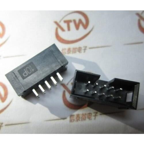 100PCS DIP Box headers 10-Pin 2x5 DC3-10P straigh 2.54mm Box headers connector 10Pin