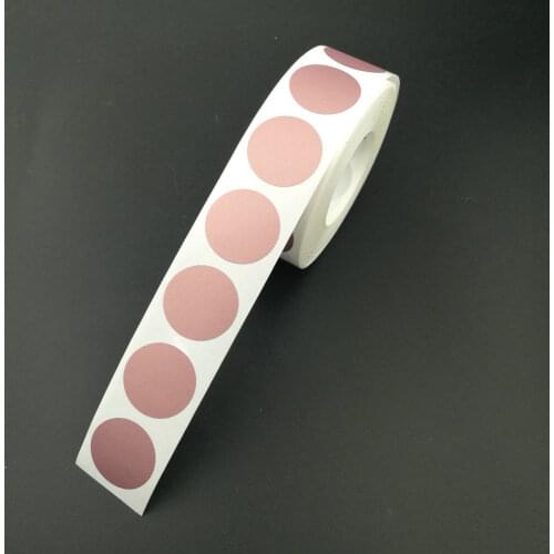 1000pcs 1" Inch Round Rose Gold Color Scratch Off Stickers For Tickets Promotional Games Favors