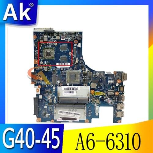 Akemy For The New Lenovo G40-45 G40 Laptop Motherboard ACLU5/ACLU6 NM-A281 CPU A6-6310 Carrying GPU Work