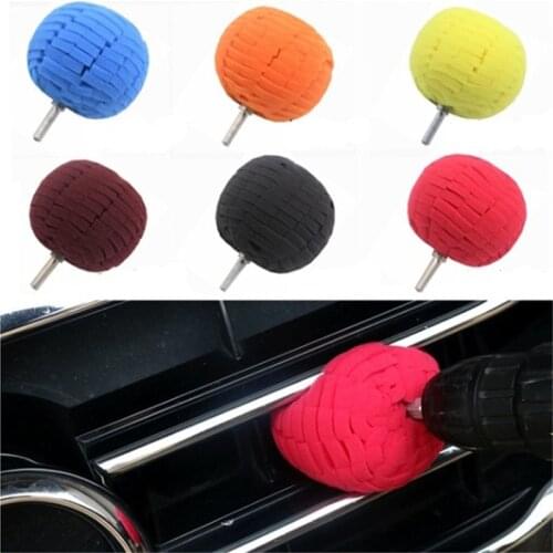 Car Sponge Ball Waxing And Polishing For Hub Polishing Wheel Steel Ring Detail Polishing Plate Circular Sponge