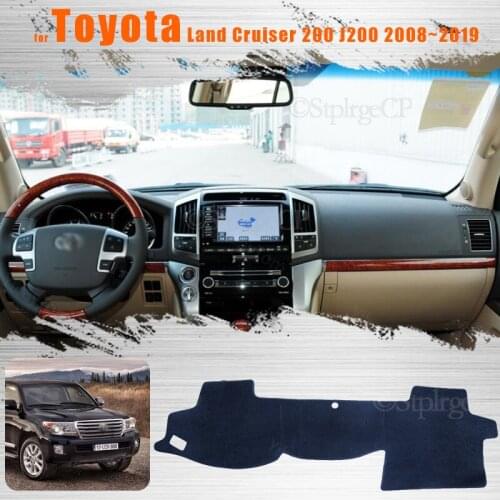 For Toyota Land Cruiser 200 J200 2008~2019 Console Dashboard Suede Mat Protector Sunshield Cover