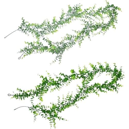 Artificial Vines Faux Eucalyptus Garland Greenery Leaves Wedding Backdrop Arch