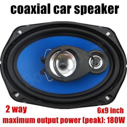 A pair High quality high power 6x9 inch 2 way 2x180W coaxial car speaker professional car audio stereo speaker for all cars